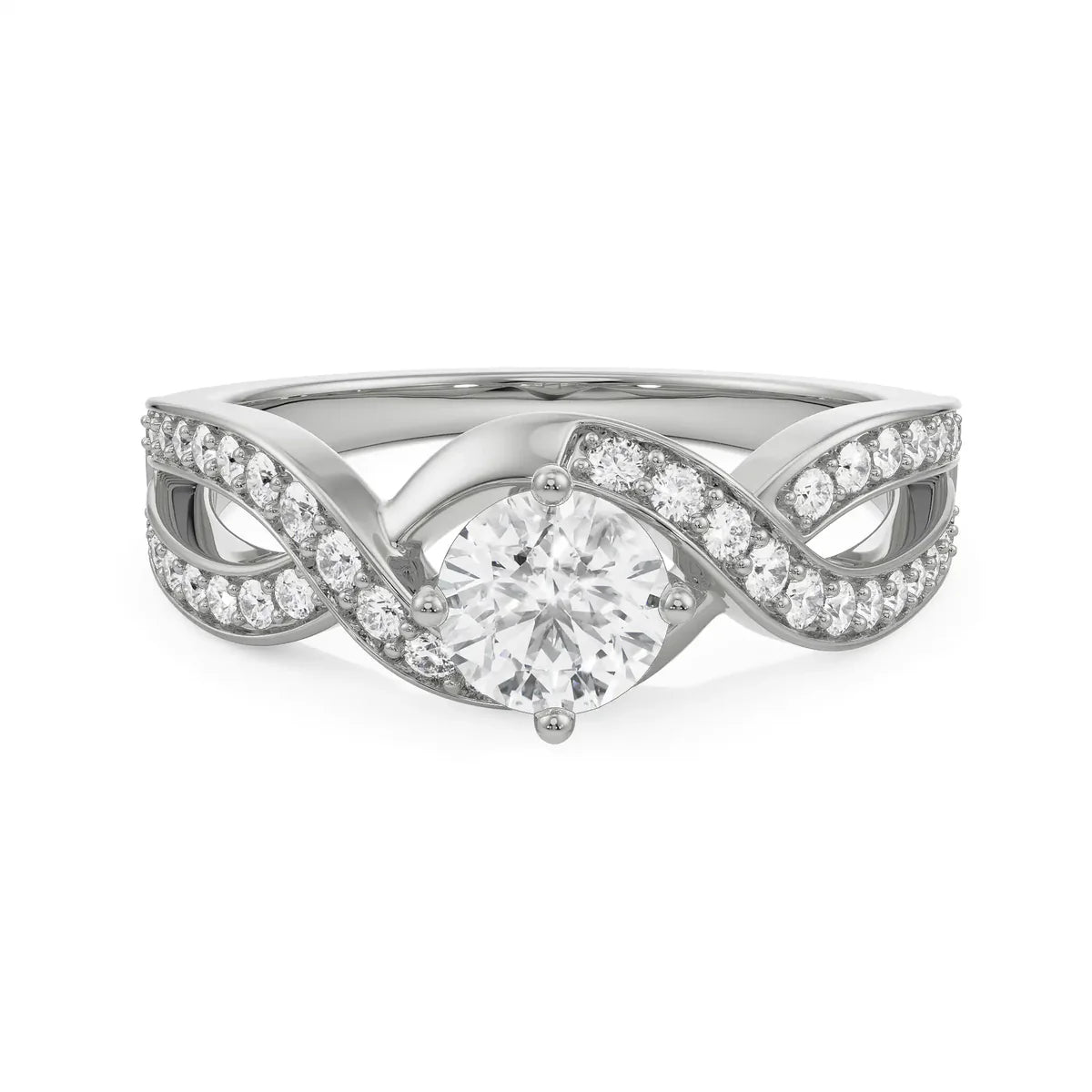 Infinity Circular Lab Grown Radiant Ring