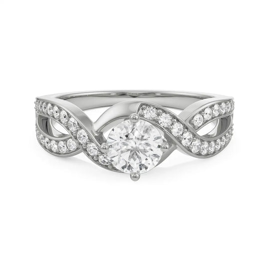Infinity Circular Lab Grown Radiant Ring