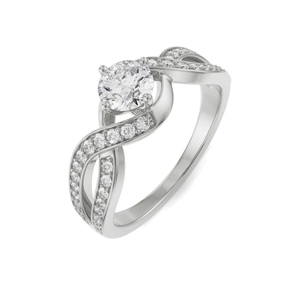 Infinity Circular Lab Grown Radiant Ring