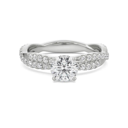 Alia Twisted Band Lab Grown Radiant Signature Ring