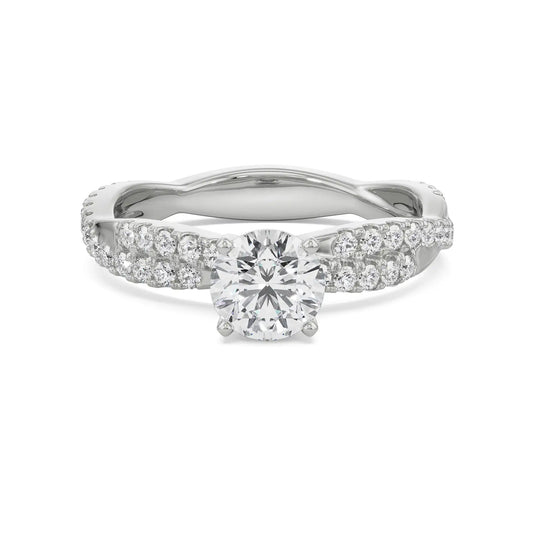 Alia Twisted Band Lab Grown Radiant Signature Ring