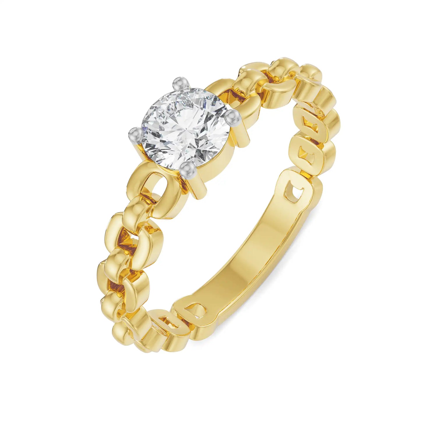 Chain Signature Lab Grown Brilliant Ring