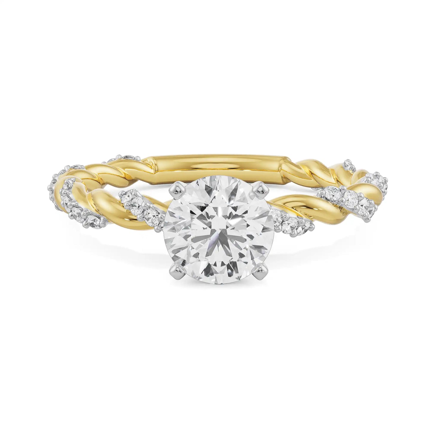 Lab Grown Luxe Iconic Twist Engagement Ring