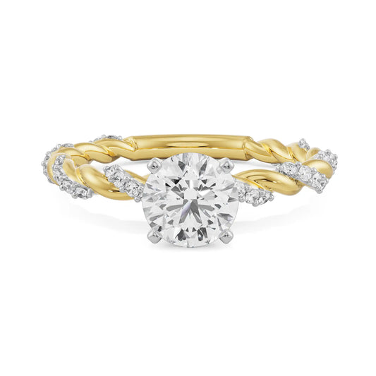 Lab Grown Luxe Iconic Twist Engagement Ring