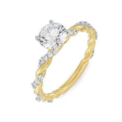 Lab Grown Luxe Iconic Twist Engagement Ring