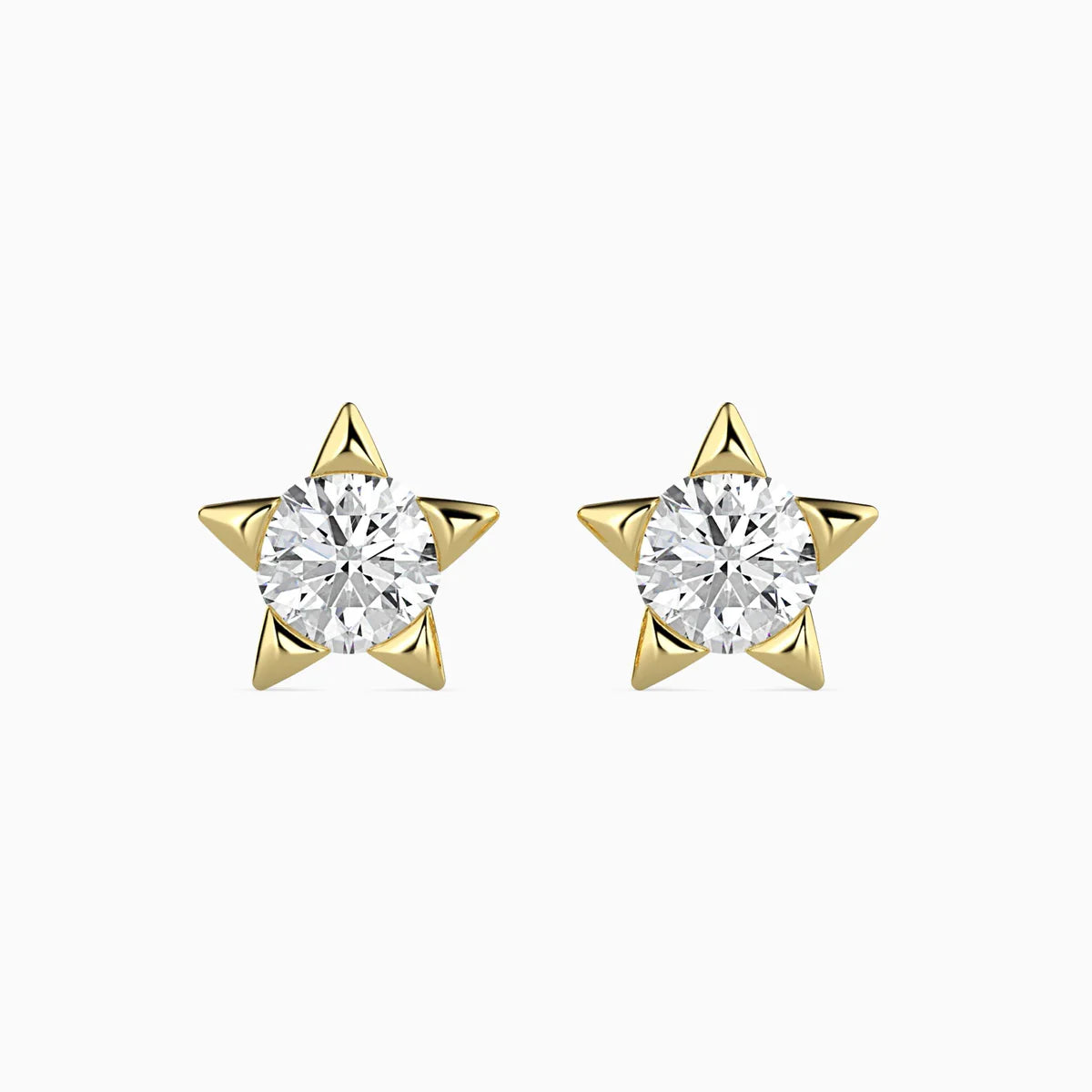 Lab Grown Radiant Iconic Star Studs