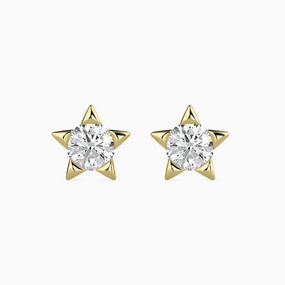 Lab Grown Radiant Iconic Star Studs