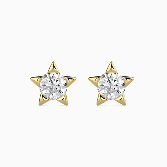 Lab Grown Radiant Iconic Star Studs