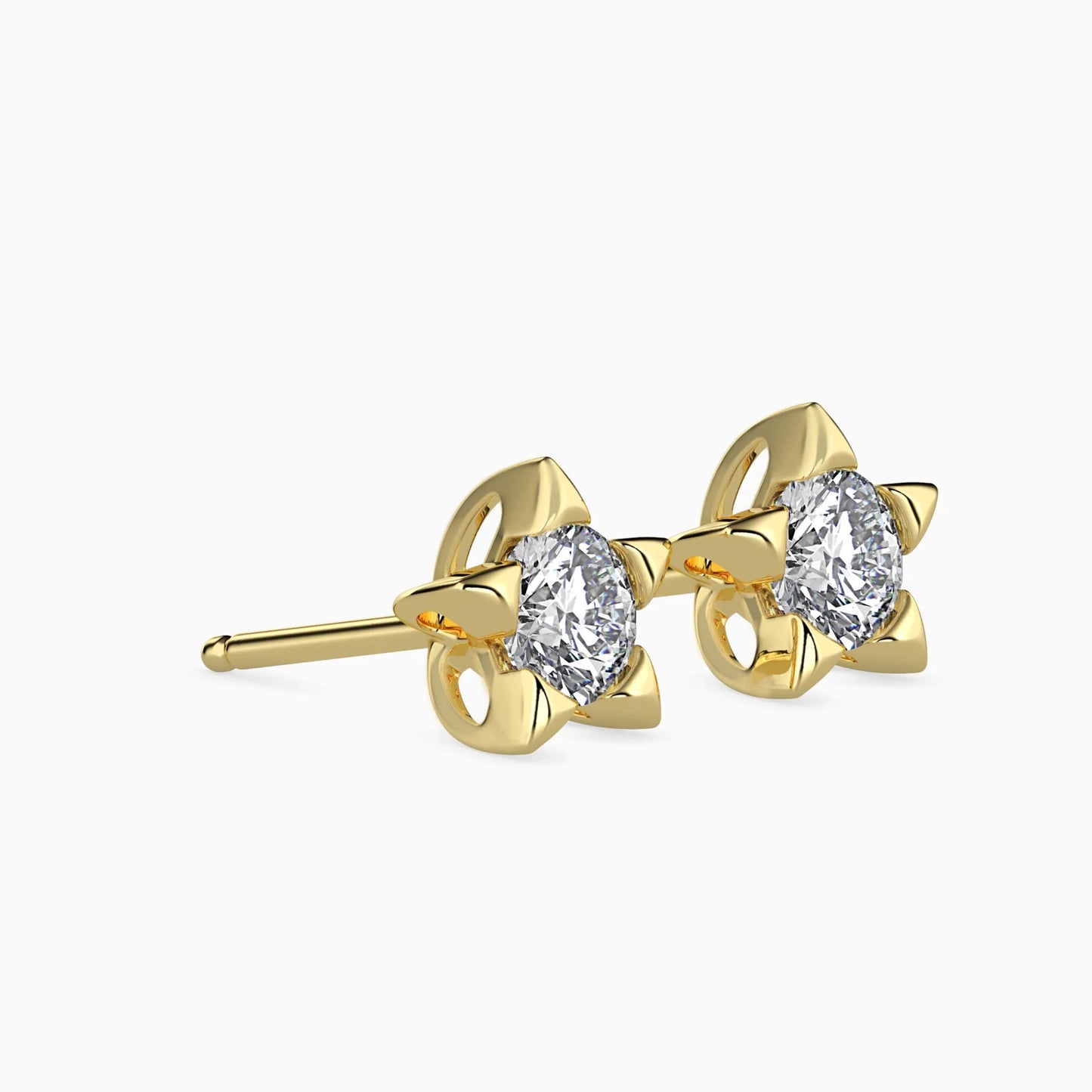 Lab Grown Radiant Iconic Star Studs