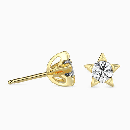 Lab Grown Radiant Iconic Star Studs