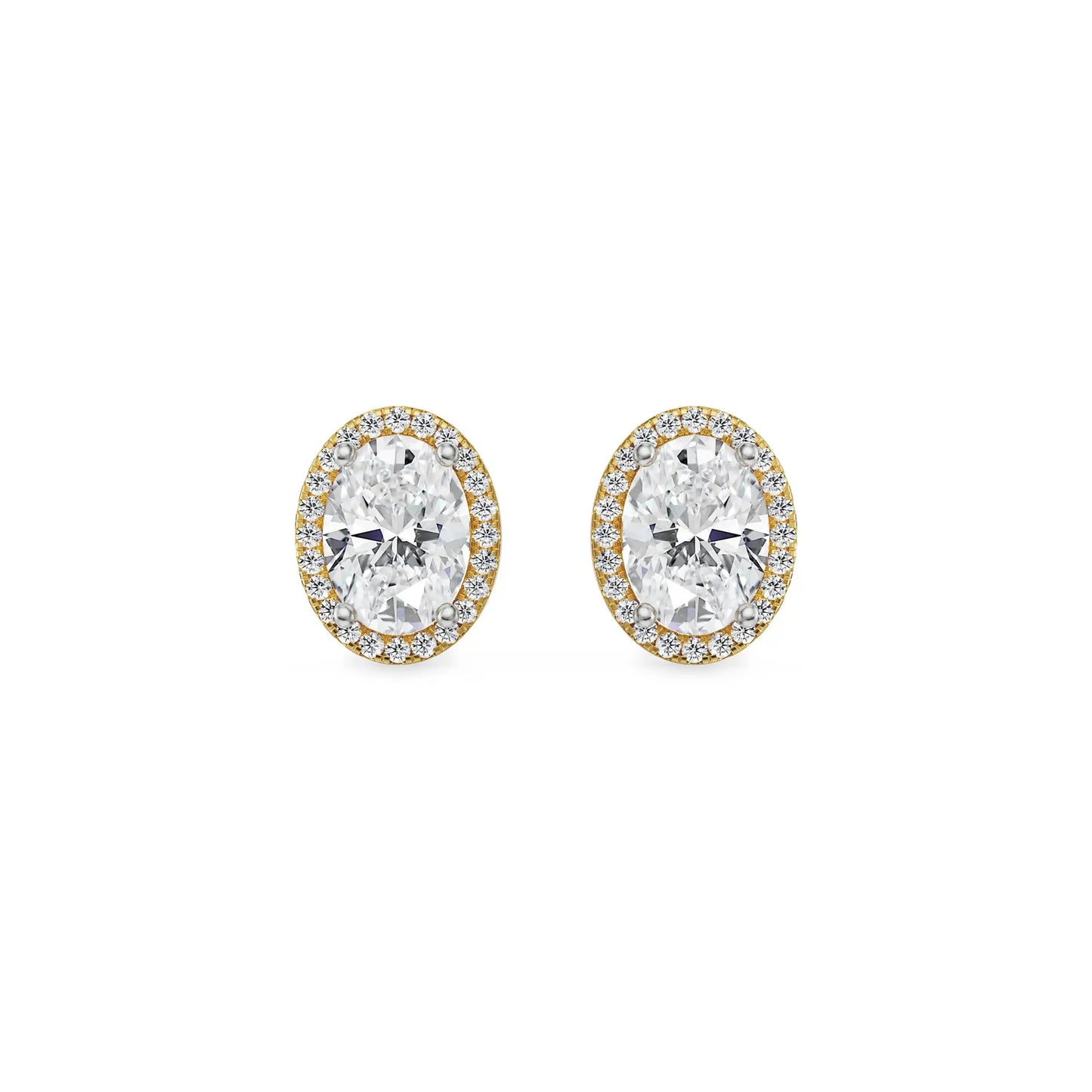 0.5 CT Celestial Halo Lab Grown Brilliant Ear Stud