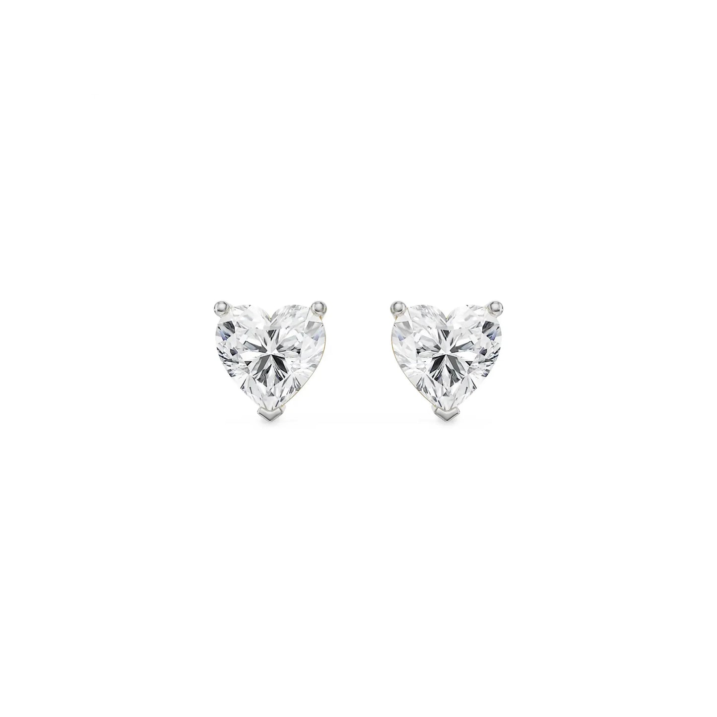 0.5 CT Sweetheart Lab Grown Radiant Stud