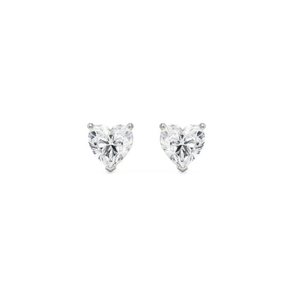 0.5 CT Sweetheart Lab Grown Radiant Stud