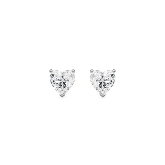 0.5 CT Sweetheart Lab Grown Radiant Stud