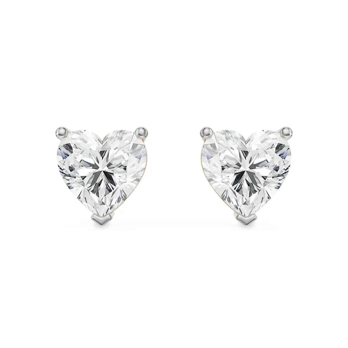 2 ct Sweetheart Lab Grown Luxe Stud