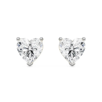 2 ct Sweetheart Lab Grown Luxe Stud