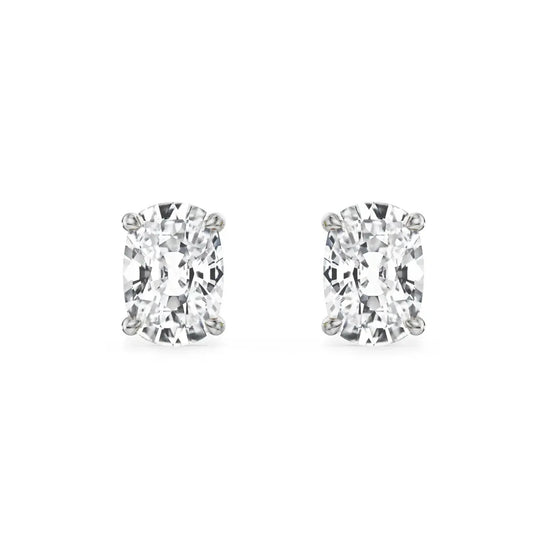 2 ct Enchanting Cushion Lab Grown Brilliant Ear Stud