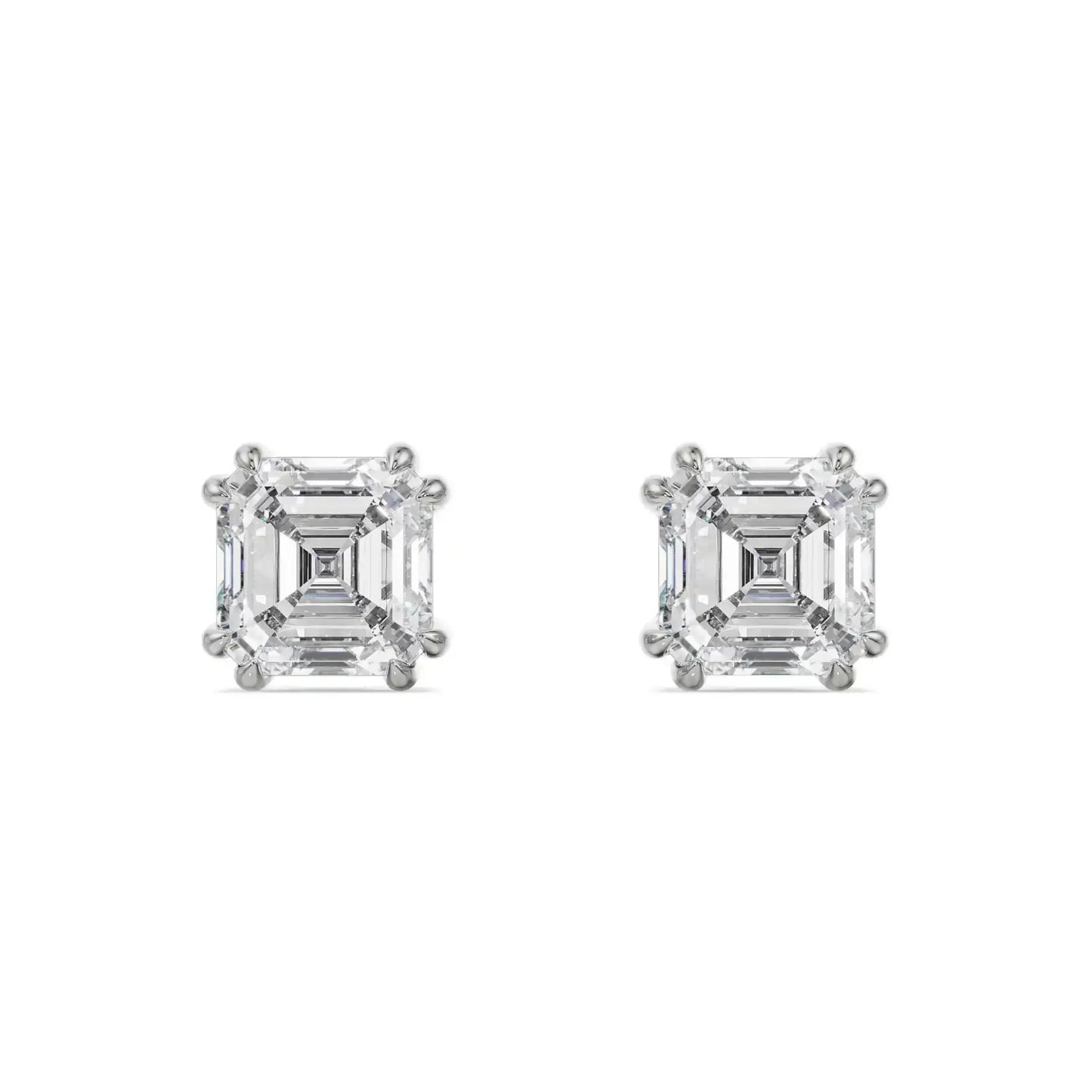 2 ct Asscher Lab Grown Luxe Ear Stud