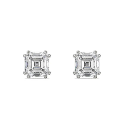 2 ct Asscher Lab Grown Luxe Ear Stud