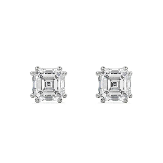 2 ct Asscher Lab Grown Luxe Ear Stud