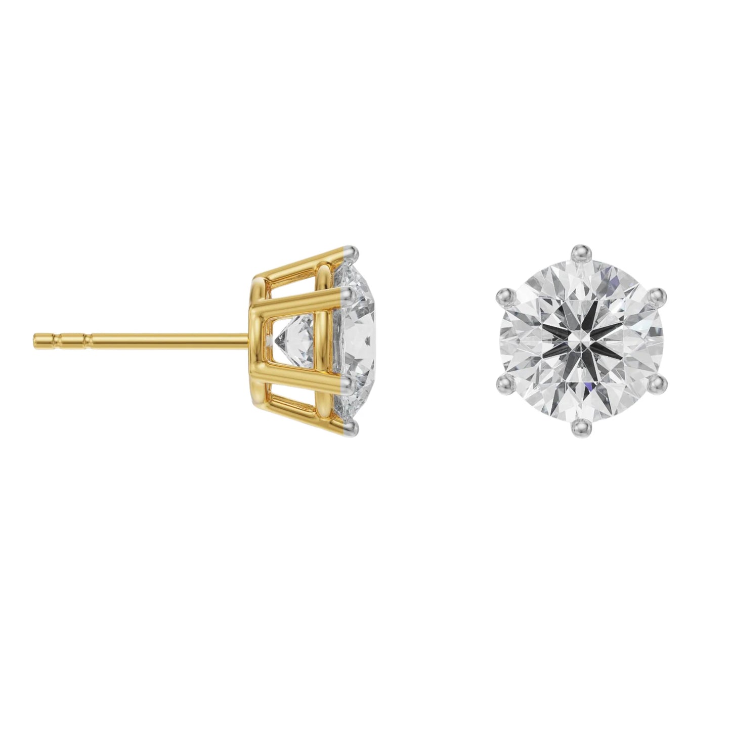 3 ct Versatile Lab Grown Luxe Signature Studs