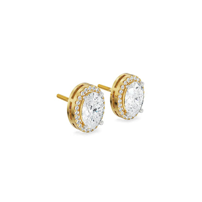 0.5 CT Celestial Halo Lab Grown Brilliant Ear Stud