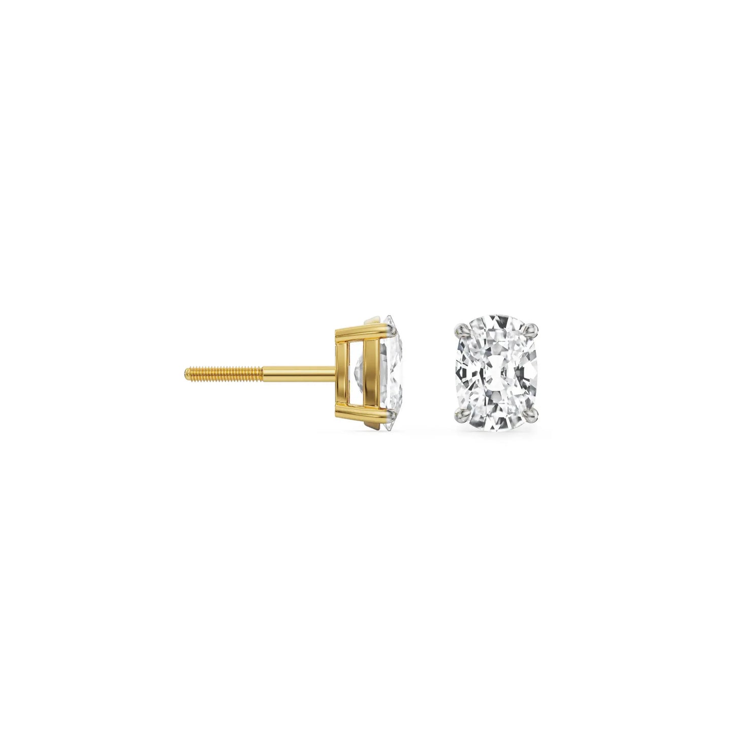0.5 CT Enchanting Cushion Lab Grown Luxe Stud