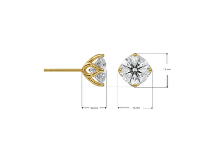 1 CT Timeless Lab Grown Brilliant Iconic Studs