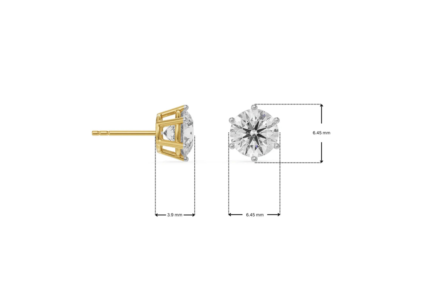 0.5 CT Versatile Lab Grown Brilliant Iconic Studs