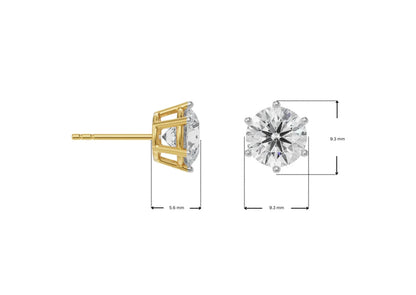 1.5 ct Versatile Lab Grown Brilliant Iconic Studs