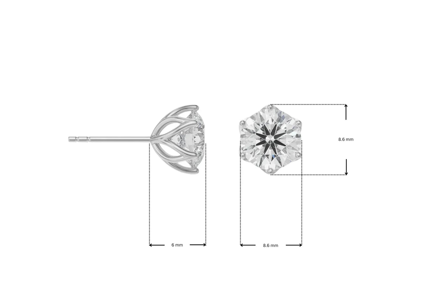 1.5 ct Petal Lab Grown Brilliant Signature Studs
