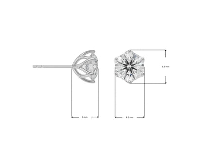 1.5 ct Petal Lab Grown Brilliant Signature Studs
