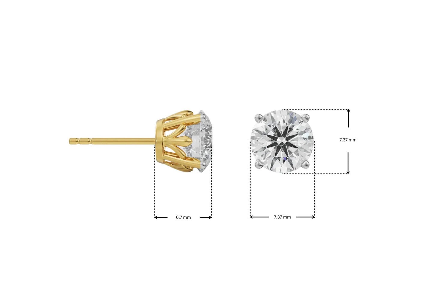 1.5 ct Heritage Circular Diamond Studs