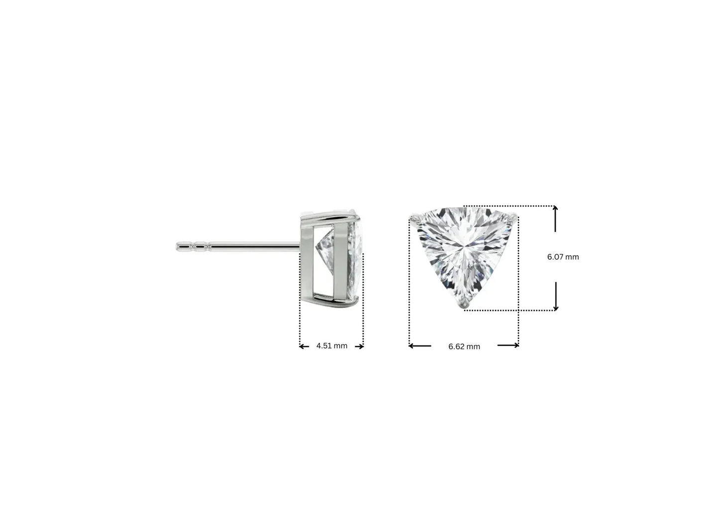 0.5 CT Trillion Lab Grown Luxe Stud