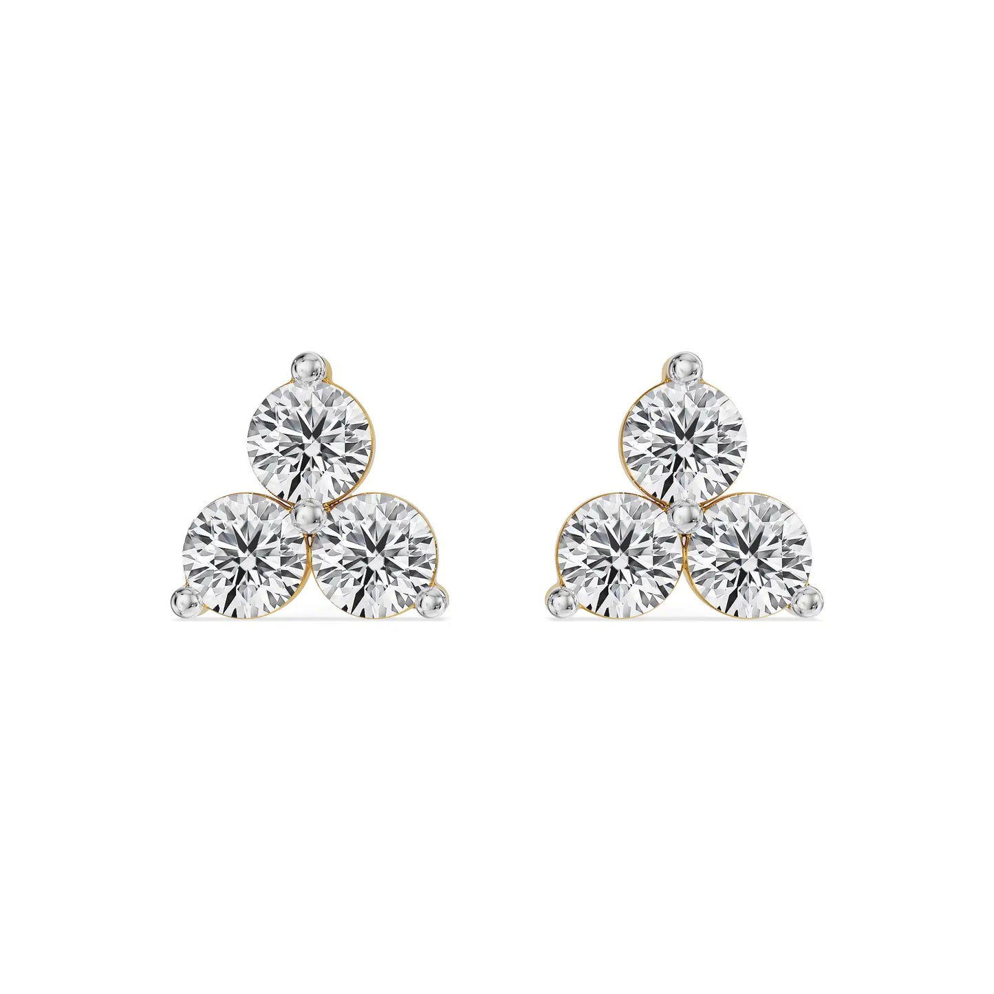 Clovia Trio Lab Grown Brilliant Earstud