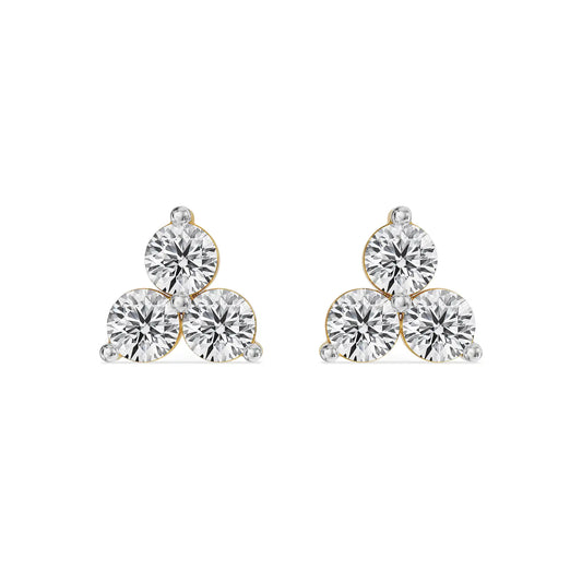 Clovia Trio Lab Grown Brilliant Earstud