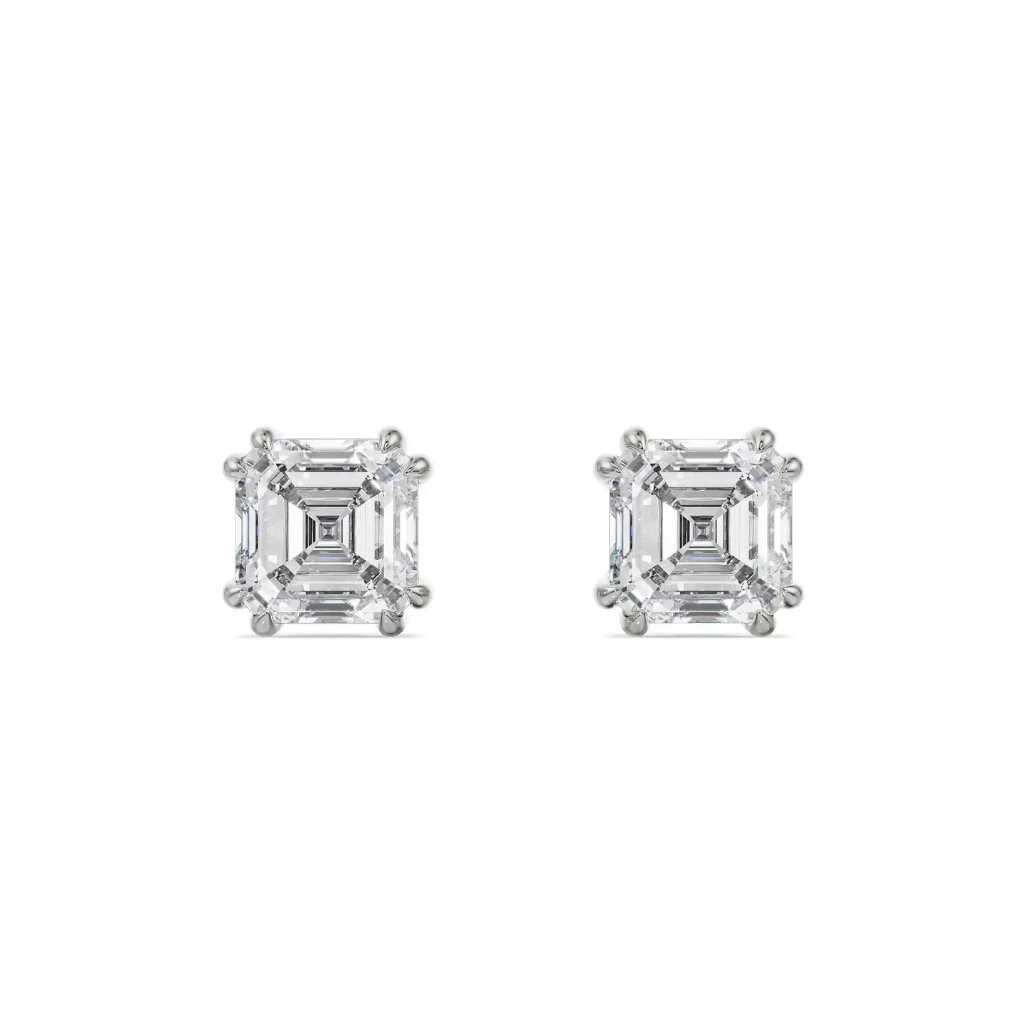 0.5 CT Asscher Lab Grown Luxe Ear Stud