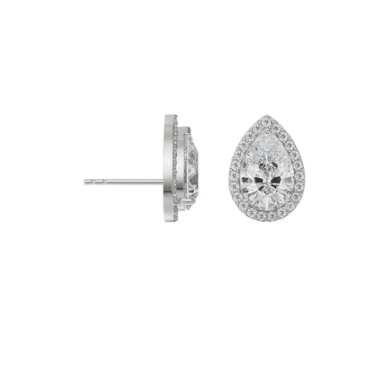 0.5 CT Signature Pear Lab Grown Brilliant Earrings