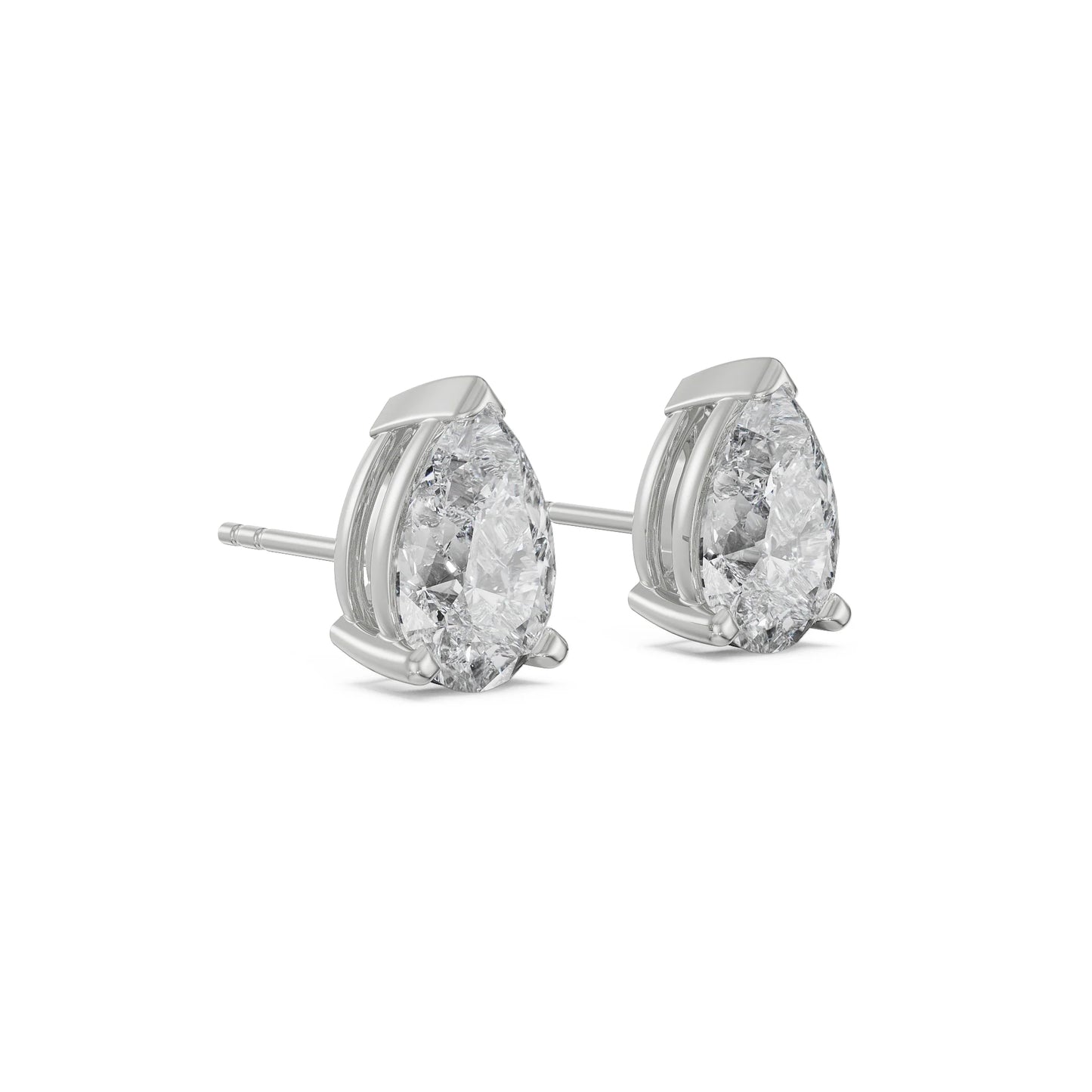 2 ct Iconic Pear Lab Grown Brilliant Studs