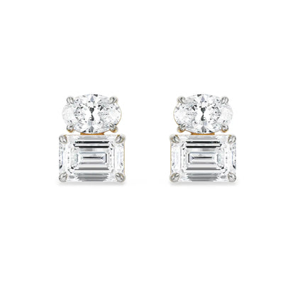 Divine Duo Lab Grown Brilliant Ear Studs