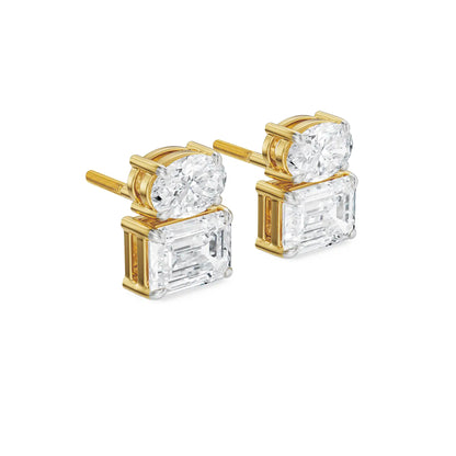 Divine Duo Lab Grown Brilliant Ear Studs