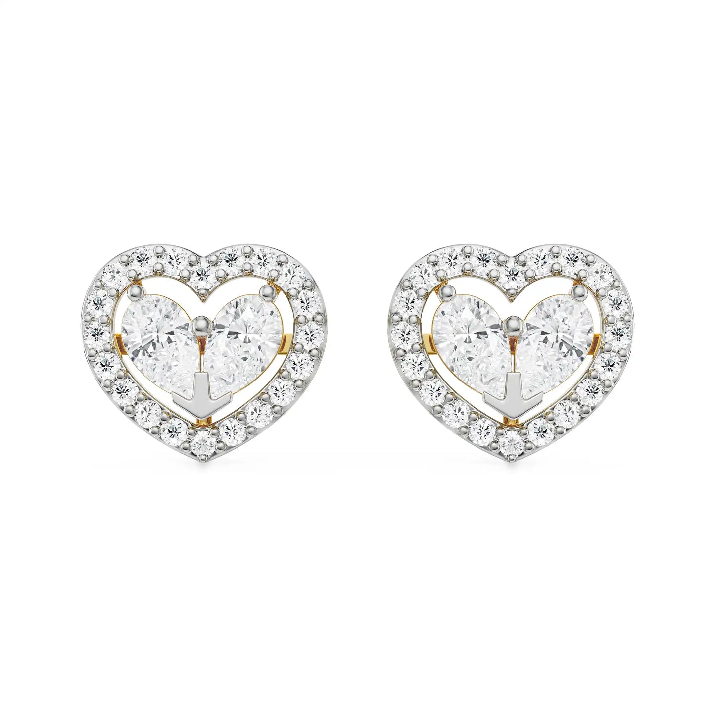Heart of Pear Lab Grown Luxe Ear Stud