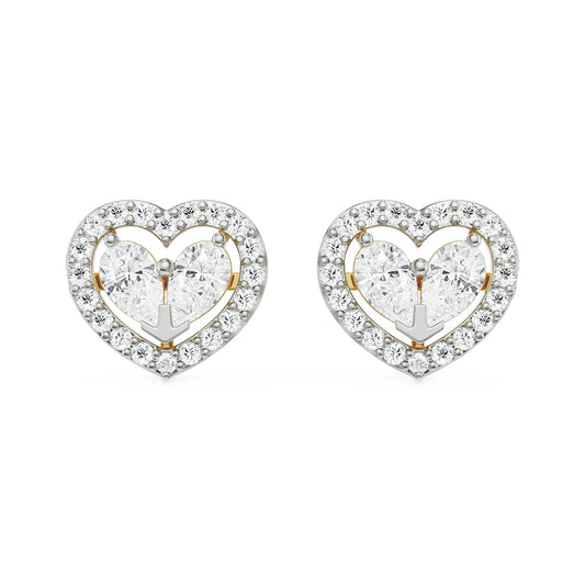 Heart of Pear Lab Grown Luxe Ear Stud