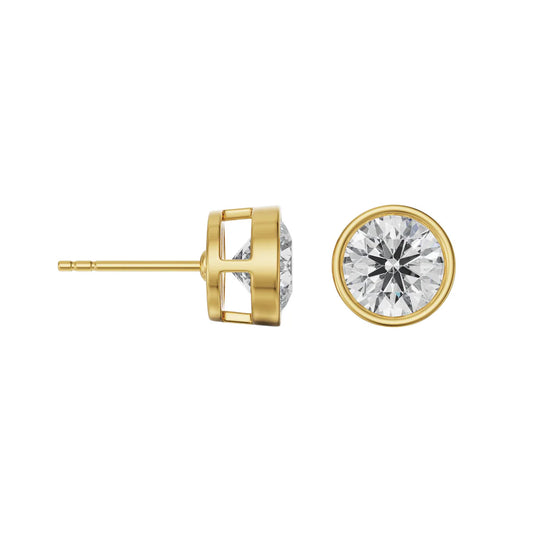 1.5 ct Heritage Frame Lab Grown Diamond Solitaire Studs