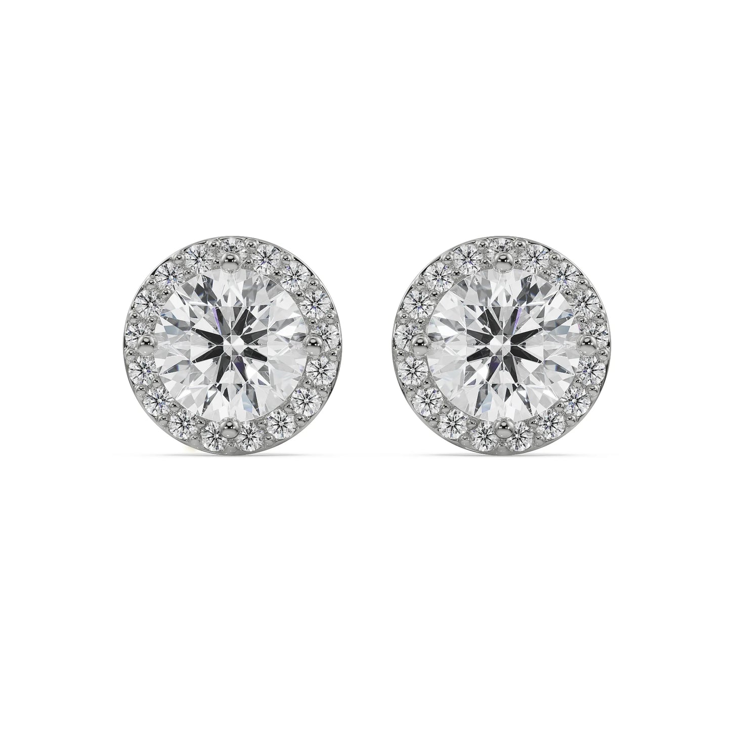 0.5 CT Halo Lab Grown Radiant Signature Studs