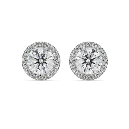 0.5 CT Halo Lab Grown Radiant Signature Studs