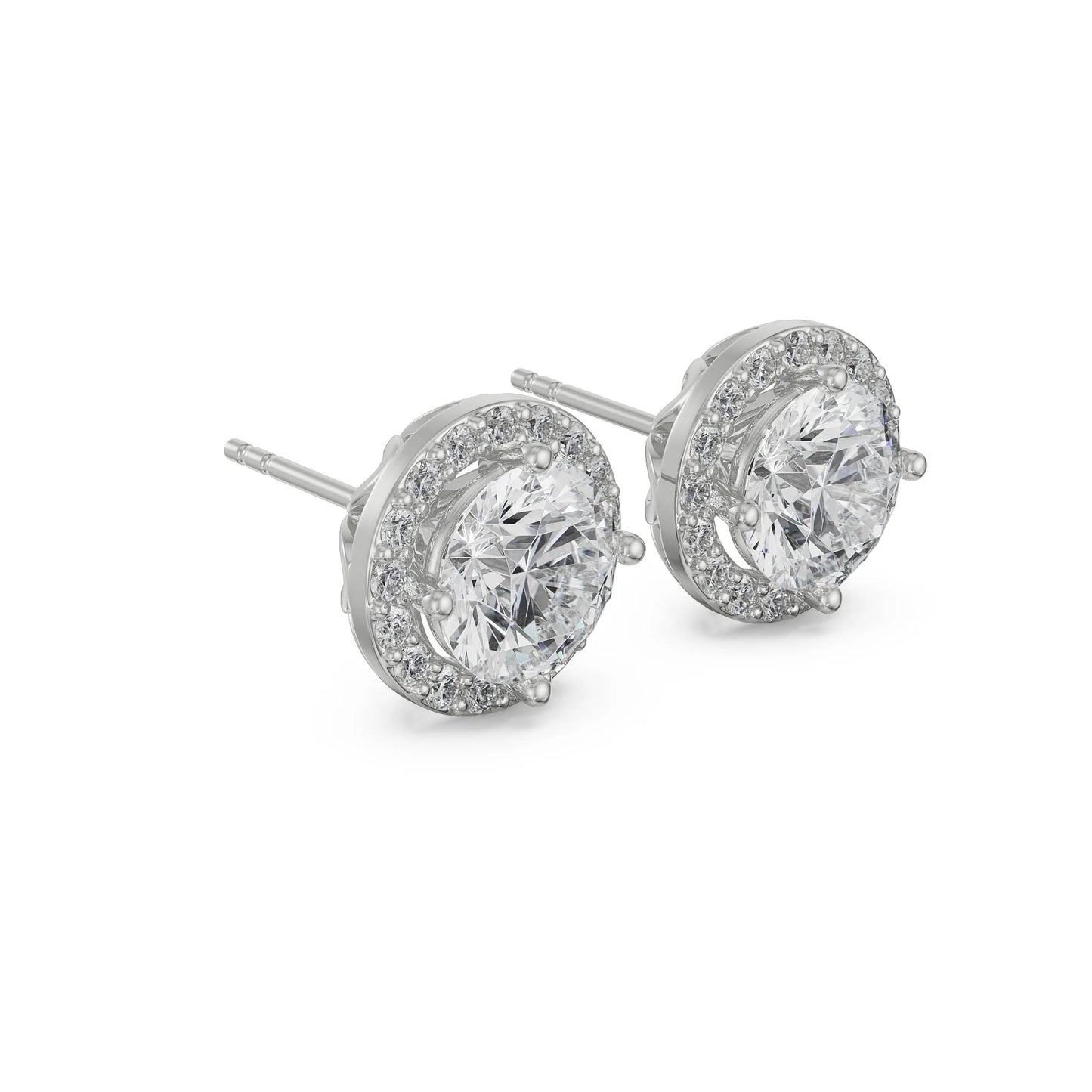 0.5 CT Halo Lab Grown Radiant Signature Studs