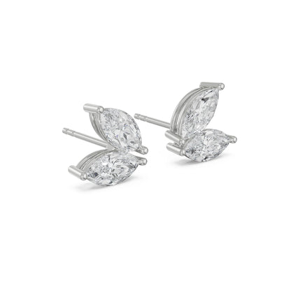 Butterfly Marquise Lab Grown Brilliant Ear Stud