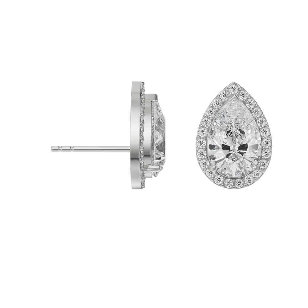 1 ct  Lab Grown Luxe Iconic Pear Earrings