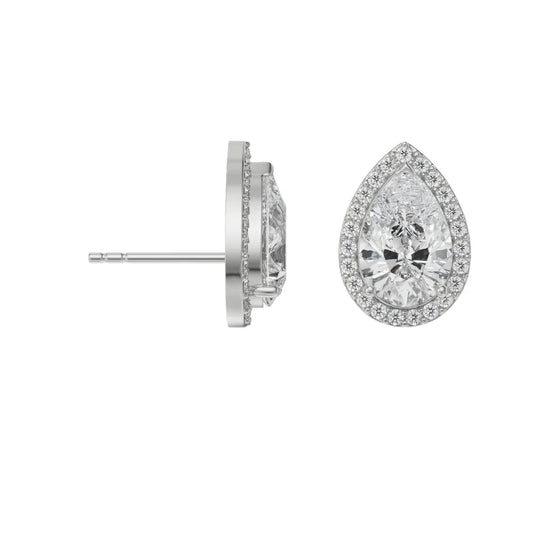 1 ct  Lab Grown Luxe Iconic Pear Earrings